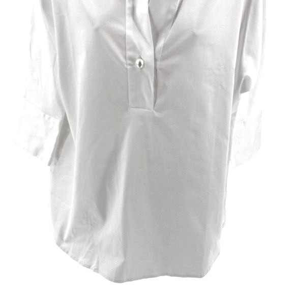 Tuckernuck | NEW Blanc Willow Three-quarter Sleeve Blouse in White Size M - Picture 6 of 9